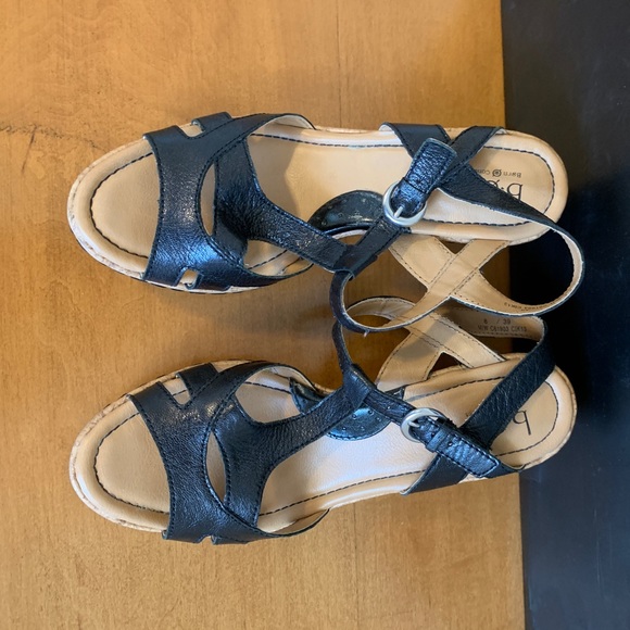 Boc wedge sandals Leather platform heel - Picture 2 of 16